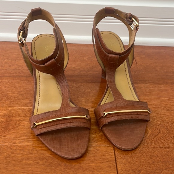 Gently used Nine West leather sandals - Picture 1 of 6